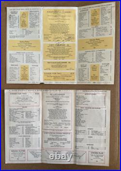 Vintage Menus California San Francisco Gilroy Santa Cruz DAMAGED SCRAPBOOK