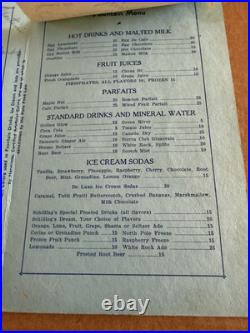 Vintage Menus California San Francisco Gilroy Santa Cruz DAMAGED SCRAPBOOK