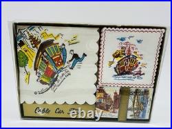 Vintage New San Francisco Cable Car Cocktail Napkins Coasters Matches Ted Lewy