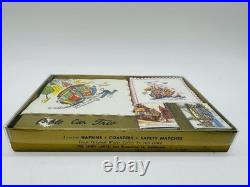 Vintage New San Francisco Cable Car Cocktail Napkins Coasters Matches Ted Lewy