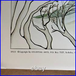 Vintage Original 1970s City Scenes San Francisco California Poster Drawing 70s