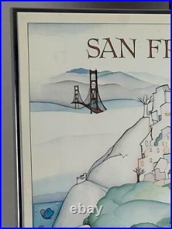 Vintage Original City Scenes San Francisco California Poster Marilyn Bereson Art