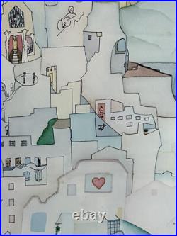 Vintage Original City Scenes San Francisco California Poster Marilyn Bereson Art