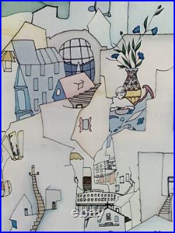 Vintage Original City Scenes San Francisco California Poster Marilyn Bereson Art