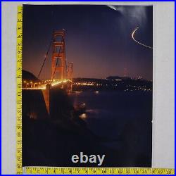 Vintage Photo Golden Gate Bridge color picture 20X16 San Francisco California