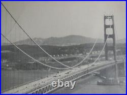 Vintage Photo of San Francisco Golden Gate Bridge In Making 20 x 16 Ferry
