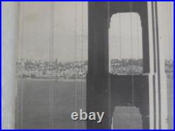 Vintage Photo of San Francisco Golden Gate Bridge In Making 20 x 16 Ferry