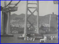 Vintage Photo of San Francisco's Golden Gate Bridge In Making Large 20 x 16