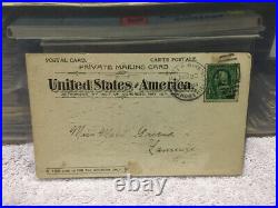 Vintage Private Mailing Card Act in 1898, with 1 cent B. Franklin stamp S Vintage Private Mailing Card Act in 1898, with 1 cent B. Franklin stamp S
