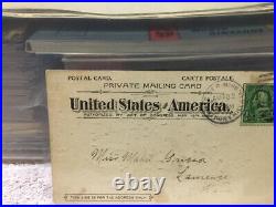 Vintage Private Mailing Card Act in 1898, with 1 cent B. Franklin stamp S Vintage Private Mailing Card Act in 1898, with 1 cent B. Franklin stamp S