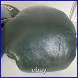 Vintage RAY FLORES Pro Boxing Gloves San Francisco California Green USA Made