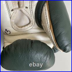 Vintage RAY FLORES Pro Boxing Gloves San Francisco California Green USA Made