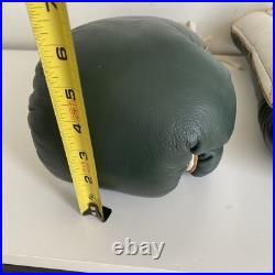Vintage RAY FLORES Pro Boxing Gloves San Francisco California Green USA Made