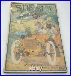 Vintage Rare Sunset Magazine February 1907 San Francisco California Paperback