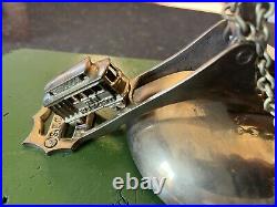 Vintage San Francisco Cable Car Brass Bell Mounted on Wood