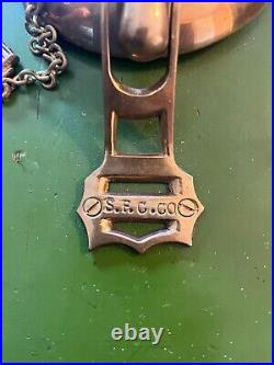 Vintage San Francisco Cable Car Brass Bell Mounted on Wood