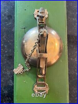 Vintage San Francisco Cable Car Brass Bell Mounted on Wood