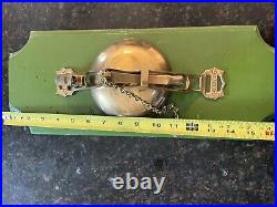Vintage San Francisco Cable Car Brass Bell Mounted on Wood