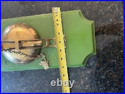 Vintage San Francisco Cable Car Brass Bell Mounted on Wood