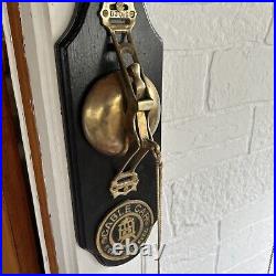 Vintage San Francisco Cable Car Conductor Bell Mounted on Wood Vintage San Francisco Cable Car Conductor Bell Mounted on Wood
