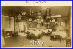Vintage San Francisco, California Chinese Restaurant on Dupont Street Albumen pr