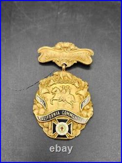 Vintage, San Francisco California, Commandery Medal #1 K. T Shreive and Co. 1904