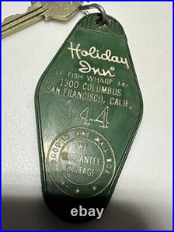 Vintage San Francisco California Fisherman's Wharf Holiday Inn Hotel Keychain