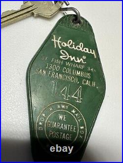 Vintage San Francisco California Fisherman's Wharf Holiday Inn Hotel Keychain