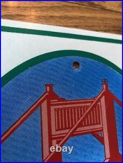 Vintage San Francisco California Golden Gate Park Bike Bridge 95 Gate Sign