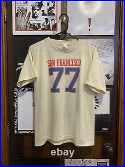 Vintage San Francisco California Hampton Shirt 1977 70s Sportswear Cream Yellow