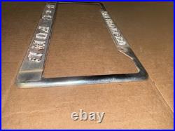 Vintage San Francisco California S & C Ford Metal License Plate Frame Original