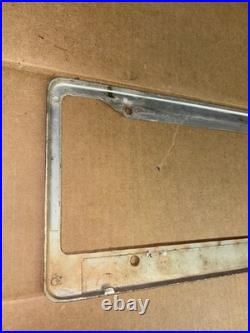 Vintage San Francisco California S & C Ford Metal License Plate Frame Original