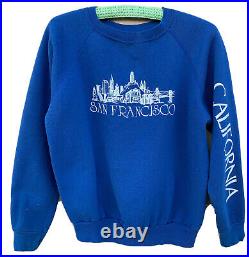 Vintage San Francisco California raglan sweatshirt crafted with pride in USA L