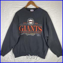 Vintage San Francisco Giants Sweatshirt Mens Extra Large XL Black MLB USA Made