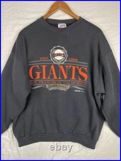 Vintage San Francisco Giants Sweatshirt Mens Extra Large XL Black MLB USA Made
