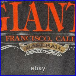 Vintage San Francisco Giants Sweatshirt Mens Extra Large XL Black MLB USA Made