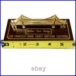 Vintage San Francisco Golden Gate Bridge Metal Miniature Building Vintage San Francisco Golden Gate Bridge Metal Miniature Building