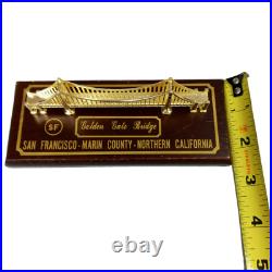 Vintage San Francisco Golden Gate Bridge Metal Miniature Building Vintage San Francisco Golden Gate Bridge Metal Miniature Building