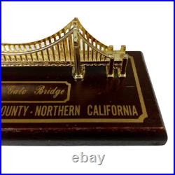 Vintage San Francisco Golden Gate Bridge Metal Miniature Building Vintage San Francisco Golden Gate Bridge Metal Miniature Building