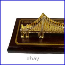 Vintage San Francisco Golden Gate Bridge Metal Miniature Building Vintage San Francisco Golden Gate Bridge Metal Miniature Building