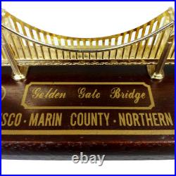 Vintage San Francisco Golden Gate Bridge Metal Miniature Building Vintage San Francisco Golden Gate Bridge Metal Miniature Building