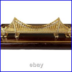 Vintage San Francisco Golden Gate Bridge Metal Miniature Building Vintage San Francisco Golden Gate Bridge Metal Miniature Building