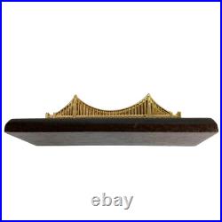 Vintage San Francisco Golden Gate Bridge Metal Miniature Building Vintage San Francisco Golden Gate Bridge Metal Miniature Building