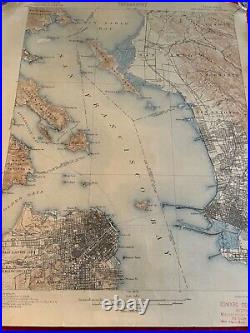 Vintage San Francisco Quadrangle 1904 California Map USGS