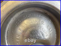 Vintage Schlitz Brewing San Francisco California Stainless Beer Keg Metal Barrel
