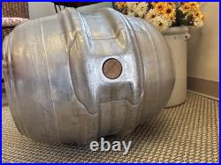 Vintage Schlitz Brewing San Francisco California Stainless Beer Keg Metal Barrel
