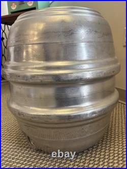 Vintage Schlitz Brewing San Francisco California Stainless Beer Keg Metal Barrel