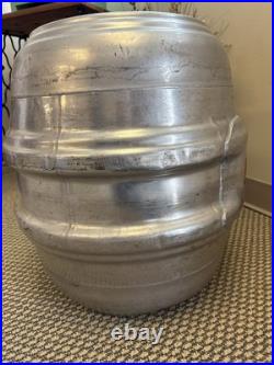 Vintage Schlitz Brewing San Francisco California Stainless Beer Keg Metal Barrel