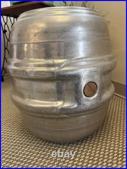 Vintage Schlitz Brewing San Francisco California Stainless Beer Keg Metal Barrel