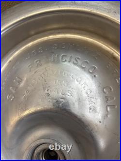 Vintage Schlitz Brewing San Francisco California Stainless Beer Keg Metal Barrel